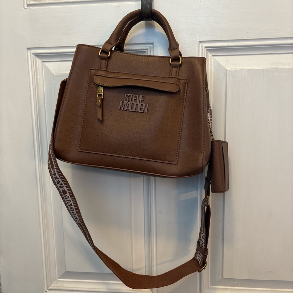 Steve Madden Chocolate Satchel Bag